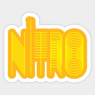 yellow yellow nitro 2 Sticker